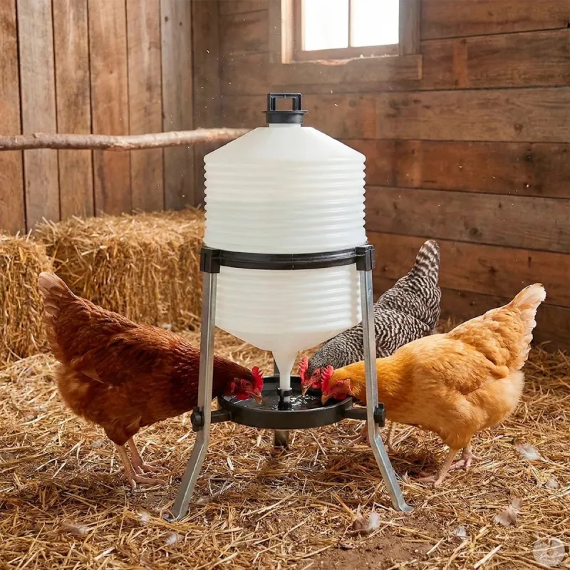 Abreuvoir volaille plastique sur pieds 30 L River Systems