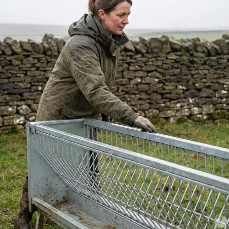 Mangeoire Ratelier mural ovins caprins 207 x 32 x 60 cm