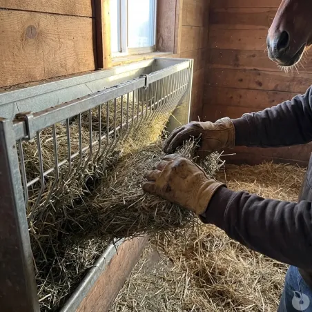 Mangeoire Ratelier mural ovins caprins 207 x 32 x 60 cm