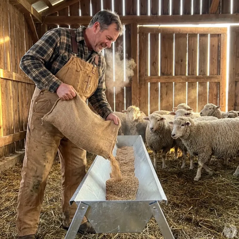 Mangeoire linéaire galvanisée moutons brebis chèvres