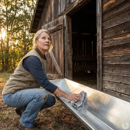 Mangeoire linéaire galvanisée moutons brebis chèvres