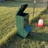 Mangeoire anti gaspillage galvanisée peinture epoxy verte 7 kg