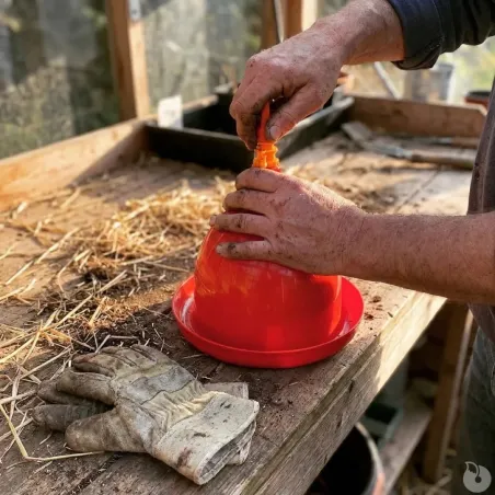 Abreuvoir poules et volailles automatique à suspendre