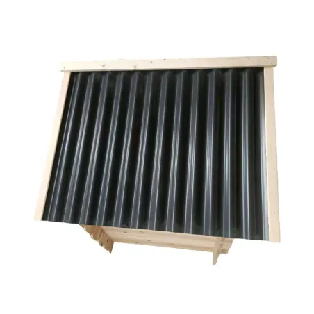 Niche chien en bois toit type chalet madrier toit PVC taille L 116 x 87 x 90 cm 