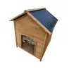 Niche chien en bois toit type chalet taille S 71 x 77 x 76 cm