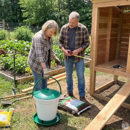 Abreuvoir à anse vert 18 L - OLBA