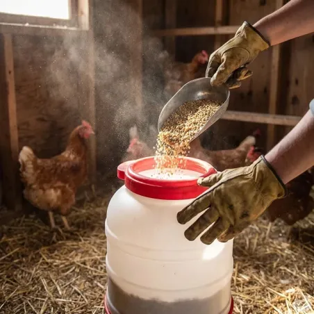 Mangeoire anti-gaspillage sur pieds 40L Gaun – Grande capacité