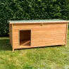 Niche isolée pour chien en bois – Extérieur été/hiver – 160 x 75 x 75 cm