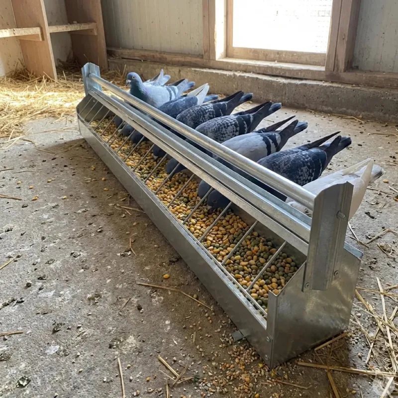 Mangeoire à rouleau pour pigeon 1m