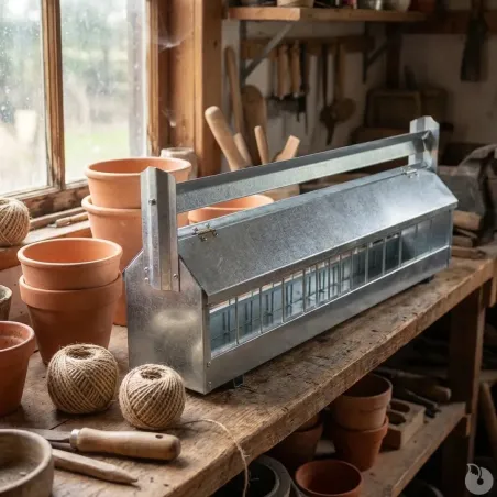Mangeoire à rouleau pour pigeon 1m