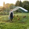 Enclos volaille métal galvanisé 18 m² – maille 25 mm