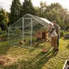 Enclos volaille métal galvanisé 18 m² – maille 25 mm