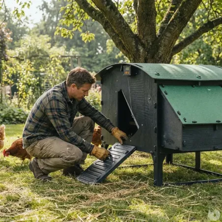 Poulailler sur pieds en plastique recyclé 8 à 15 poules