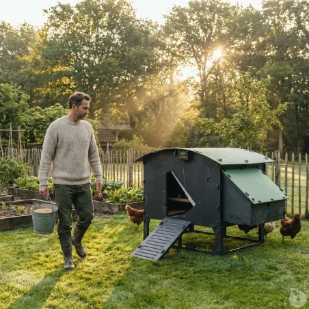 Poulailler sur pieds en plastique recyclé 8 à 15 poules