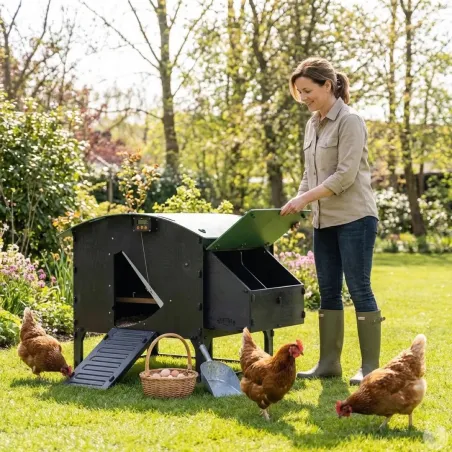 Poulailler sur pieds en plastique recyclé 8 à 15 poules