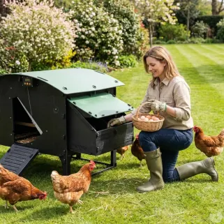 Poulailler sur pieds en plastique recyclé 8 à 15 poules
