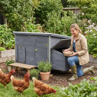 Poulailler Managua Stone bois et aluminium