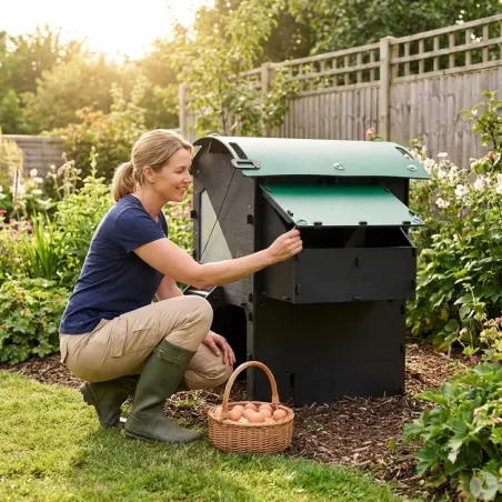 Poulailler surélevé en plastique recyclé 5 à 9 poules