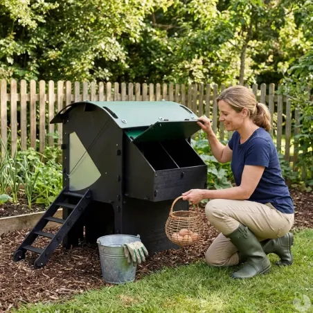 Poulailler surélevé en plastique recyclé 5 à 9 poules