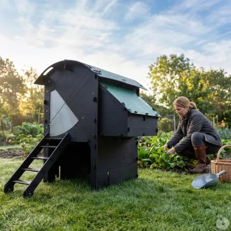 Poulailler surélevé en plastique recyclé 5 à 9 poules
