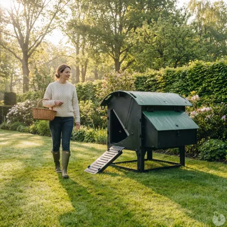 Poulailler sur pieds en plastique recyclé 5 à 9 poules
