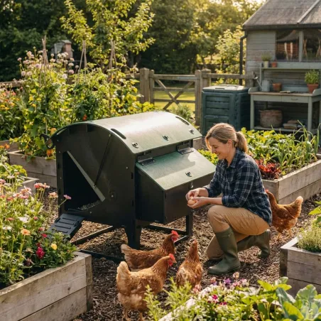 Poulailler sur pieds en plastique recyclé 5 à 9 poules