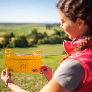 4 Plaques signalisation PVC 'clôture électrique'