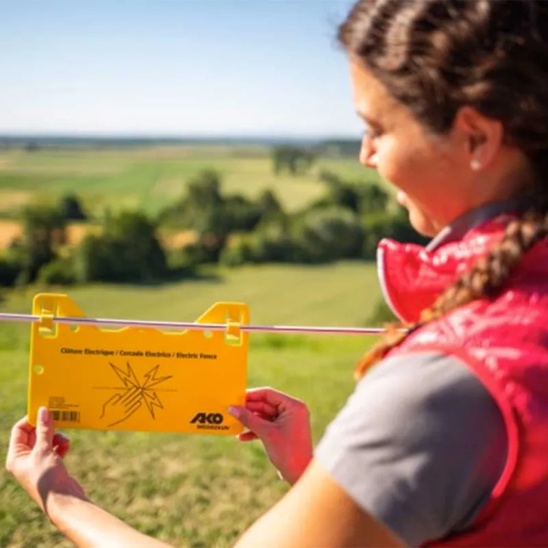 4 Plaques signalisation PVC 'clôture électrique'