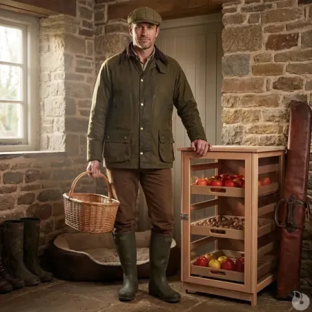 Garde-manger en bois 50 cm – Conservation fruits & légumes | Ducatillon