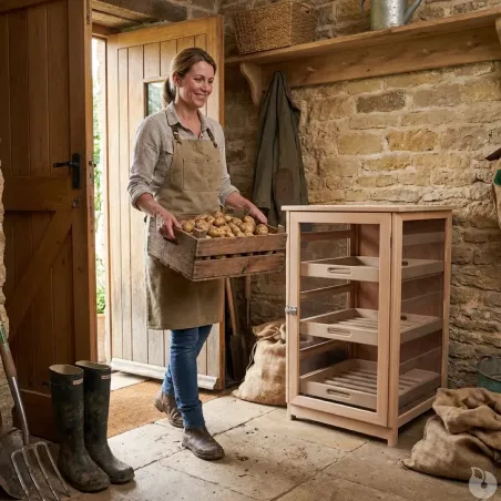 Garde-manger en bois 50 cm – Conservation fruits & légumes | Ducatillon