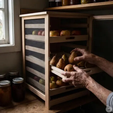 Garde-manger en bois 50 cm – Conservation fruits & légumes | Ducatillon