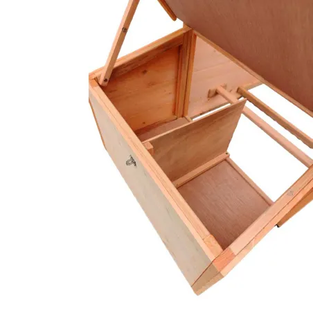 Poulailler en bois avec fenêtre toit en asphalte