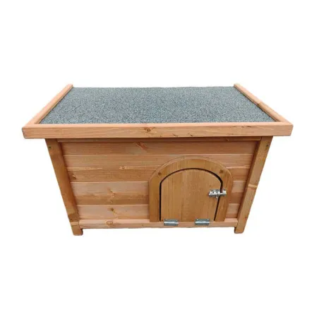 Clapier à lapin en bois toit en asphalte