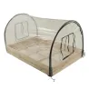 Carré potager bois avec housse PVC 115 x 80 x 54 cm