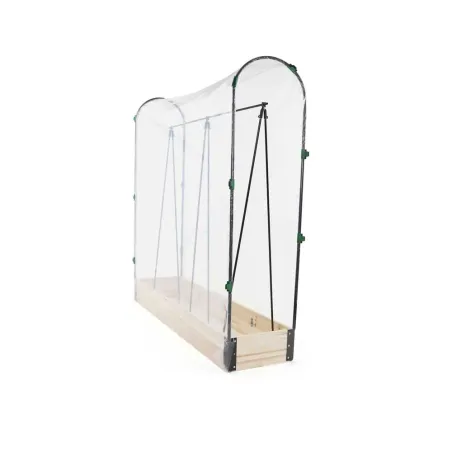 Carré potager spécial tomate bois + housse PCV 115 x 30 x 120 cm