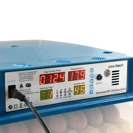 Couveuse automatique Couvitech SP-120 - 120 oeufs affichage digital