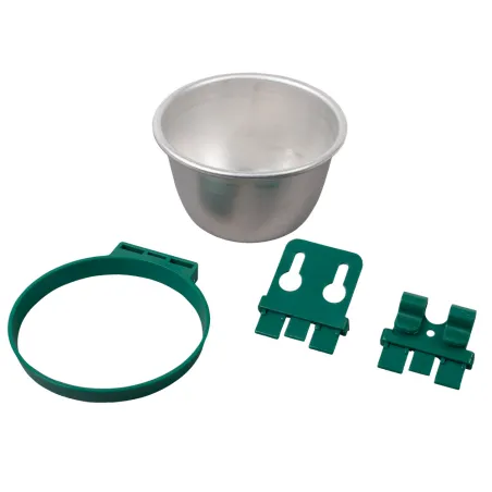 Lot de 10 Bols aluminium mangeoires multi animaux ø10cm