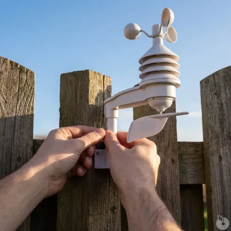 Station météo pro radiopilotée tactile Tx humidité, vitesse vent