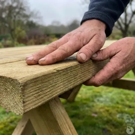 Table pique-nique en bois traité autoclave 160 cm