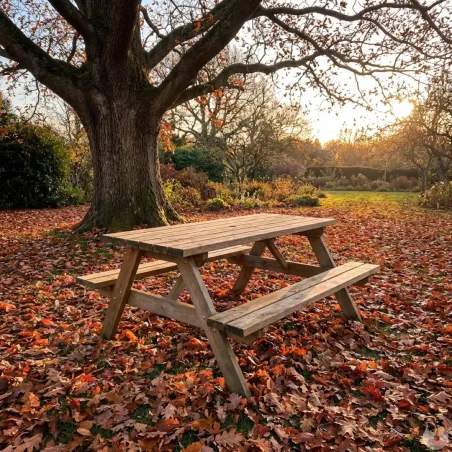 Table pique-nique en bois traité autoclave 160 cm