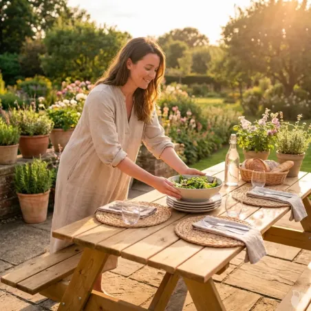 Table pique-nique en bois traité autoclave 160 cm