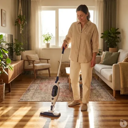Balai vapeur 2-en-1 nettoyeur à vapeur 1300W