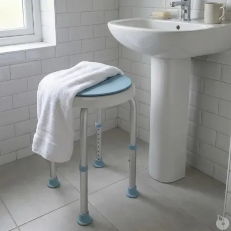 Tabouret pivotant moderne siège d'appoint rotatif compact