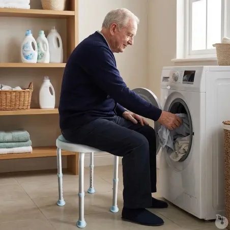 Tabouret pivotant moderne siège d'appoint rotatif compact