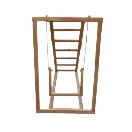 Perchoir poules en bois 1 échelle avec balançoire