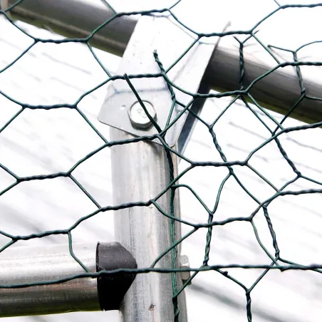 Enclos pour volailles 12m² - Structure galvanisée 4x3x2m