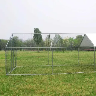 Enclos pour volailles 6x3x2m - 18m² en tube galvanisé et toile PE imperméable