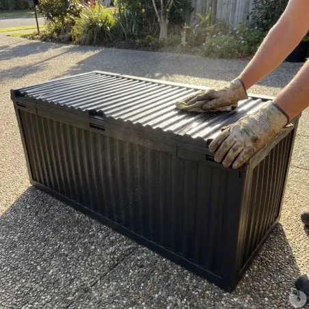 Coffre de rangement jardin 120 cm polypropylène