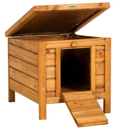 Nichoir poulailler Bois forme cube poules, canards, cailles ou lapins