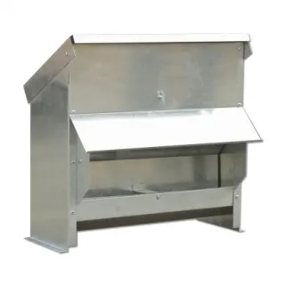 Mangeoire à trémie galvanisée 20Kg 54 x 27 x 51 cm 